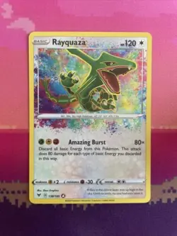 Pokemon Card Rayquaza 138/185 Amazing Rare Vivid Voltage Near Mint - Image 1