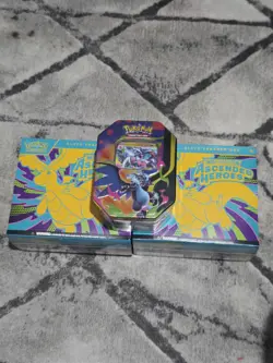 2x Pokemon TCG: Ascended Heroes ETB & Mega Charizard X Tin In Hand ⚠ Read Desc - Image 1