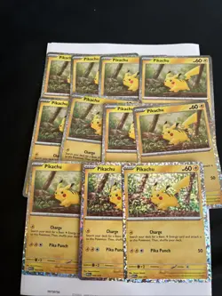 Lot of (11) PIKACHU - McDonald's Promo 002/015 EN 2024 Holo Foil Pokemon 2025 - Image 1