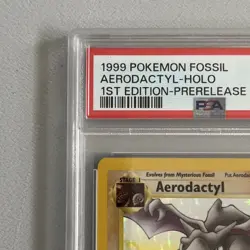 Aerodactyl 1st Edition RARE Prerelease POKEMON Card PSA 8 NM-MT FOSSIL Holo 1/62 - Image 5