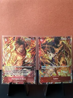 Sabo & Ace (Illustration Box Vol.5) One Piece Promotion Cards Foil - Image 1
