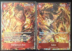 Sabo & Ace (Illustration Box Vol.5) One Piece Promotion Cards Foil - Image 2