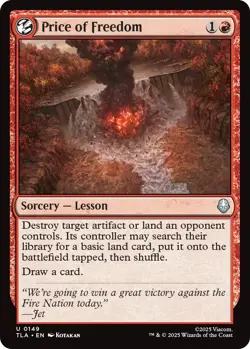 MTG magic 1x Price of Freedom FOIL (M/NM) Avatar the Last Airbender - Image 1