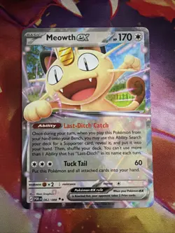 Meowth Ex 062/088 - Double Rare - Mega Evolution: Perfect Order - Pokemon TCG - Image 1
