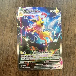 Jolteon V SWSH183 Sword & Shield Promo Holo Full Art Pokemon TCG Card - Image 1