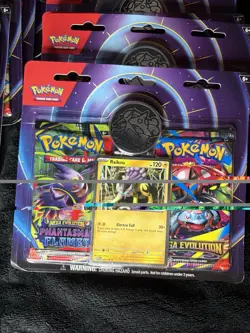 Pokemon TCG Raikou 2 Pack Blister Mega Evolution & Phantasmal Flames - Image 1