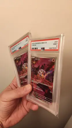 2 X Sequential POKEMON SIMPLIFIED CHINESE CBB3 C-GEM PACK VOL 3 #07 CUBONE PSA 9 - Image 1