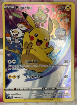 Pikachu SWSH020 Pokemon Black Star Promo LP+ - Image 1