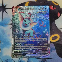 Pokemon Vaporeon VMAX SWSH182 Black Star Promo Mint Condition - Image 1