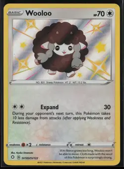 Wooloo SV103/SV122 Pokemon Shining Fates Shiny Vault Shiny Rare Near Mint - Image 1