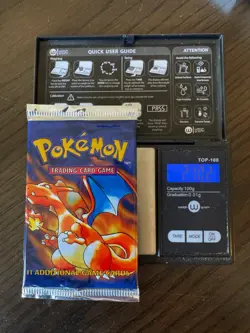Pokemon Base Set Booster Pack SEALED - Unlimited Charizard - 21.02g HEAVY U Pack - Image 1