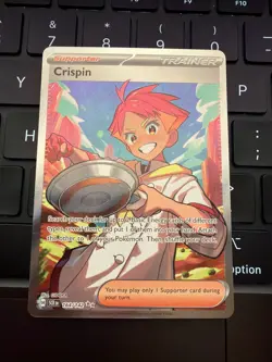 Pokemon TCG Sv07: Stellar Crown Crispin 164/142 Trainer Full Art Ultra Rare NM - Image 1