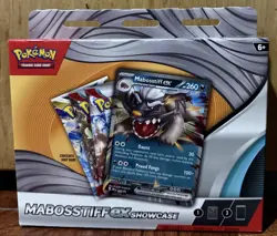 Pokemon Mabosstiff ex Showcase Box Sealed with 3 Booster Packs & 1 Foil - Image 1
