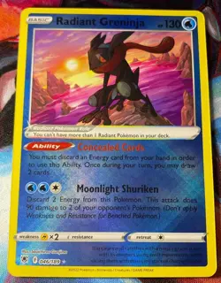 2022 Pokemon Sword & Shield Astral Radiance Radiant Greninja #046/189 - Image 1