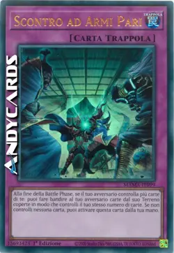 SCONTRO AD ARMI PARI • (Evenly Matched) • Ultra R • MAMA IT099 • 1Ed • Yugioh! - Image 1
