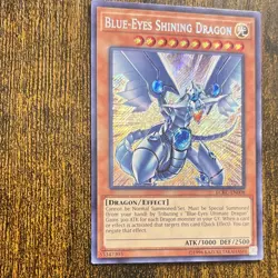 🔥Blue-Eyes Shining Dragon LCKC-EN008 Secret Rare YuGiOh🔥 - Image 3