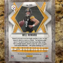 2025 Panini Phoenix - Rookies Will Howard #165 Lava Autographs (AU, RC) - Image 2