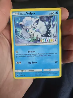 Alolan Vulpix 21/145 Build-A-Bear Workshop Exclusive Promo Card - Image 1