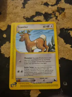 Pokemon Card Stantler 102/144 Skyridge 2093 Non Holo Excellent Condition - Image 1