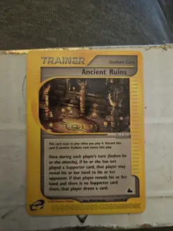 Ancient Ruins 119/144 NM Skyridge Pokemon Card WOTC Light Play+ - Image 1