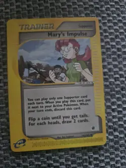 Pokemon Card Expedition Base Set Mary's Impulse 142/165 WOTC 2002 E-Series LP - Image 1
