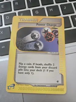 Pokemon Card Expedition Base Set Power Charge 147/165 WOTC 2002 E-Series LP - Image 1