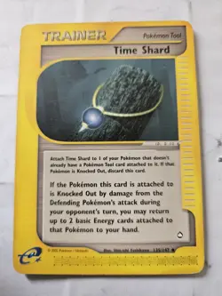 Pokemon TIME SHARD 135/147 Aquapolis card E-reader set English EXCELLENT (LP) - Image 1