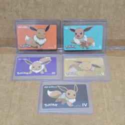 Pokemon Eevee Eb Games World Membership Cards Level 1-5 Eb Cards RARE VHTF - Image 1