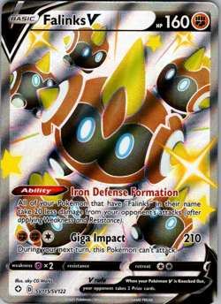 Falinks V SV115/SV122 Shining Fates Shiny Vault Ultra Rare Holo Pokemon TCG NM - Image 1