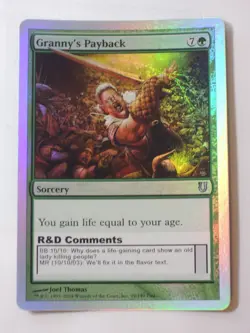 MTG - FOIL - Granny's Payback - Unhinged - NM - Image 1