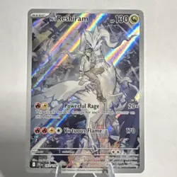 Pokemon N's Reshiram 167/159 SV09 Journey Together Illustration Rare Holo 130HP - Image 1