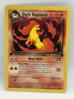 Pokemon TCG Dark Rapidash 1st Edition Team Rocket #44 Non-Holo - Image 1