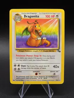 Pokemon Dragonite Fossil Rare 19/62 - Near Mint NM - Image 1