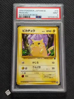 PSA 9 Pikachu No. 025 13 Bulbasaur Deck Japanese Pokemon TCG MINT - Image 1