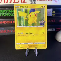 Pokemon Go TCG Pikachu Holo Card 028/078 Rare Foil Trading Card - Image 1