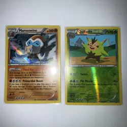 Pokemon Mamoswine 82/162 & Quilladin Holo Rares XY BREAKThrough Card Lot Mint! - Image 1