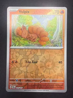 026/167 Vulpix | Reverse Holo Card | Twilight Masquerade Pokemon TCG - Image 1