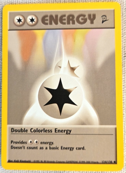 Pokemon TCG Double Colorless Energy Card #124/130 Base Set 2 Never Played NR MT - Image 1