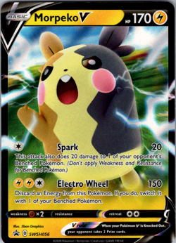 Morpeko V SWSH056 Sword & Shield Black Star Promo Holo Rare Pokemon TCG NM - Image 1