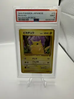PSA 9 1999 Pikachu #13 Bulbasaur Deck Japanese Pokemon TCG MINT - Image 1