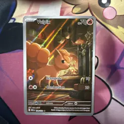 Pokemon TCG Vulpix 138/132 Me01: Mega Evolution Illustration Rare Holo NM - Image 1