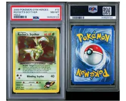 PSA 8 2000 Pokemon Rocket's Scyther 13/132 Gym Heroes Holo - Image 3