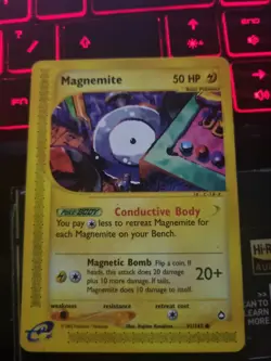 Pokemon TCG Magnemite Aquapolis 91/147 Regular Unlimited Common Excellent - Image 1