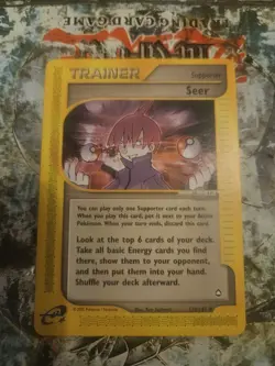 Seer 133/147 Uncommon Pokemon Aquapolis Vintage WOTC E Series Excellent 2003 - Image 1