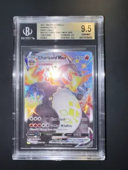 Pokemon Charizard Vmax BGS 9.5 Quad SV107/SV122 Shining Fates -no Crystal - Image 2