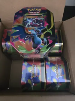 Pokemon Mega Charizard EX Tins X6 New Sealed - Image 1
