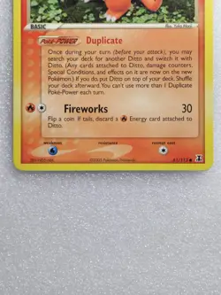 NM-Mint Ditto - 61/113 - Common Pokemon Delta Species ((NM)) - Image 3