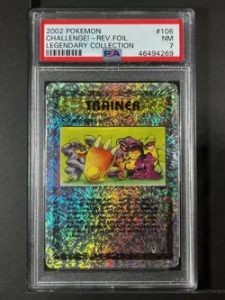 Challenge! Reverse Foil #106 2002 Pokemon Legendary Collection PSA 7 250001 - Image 1