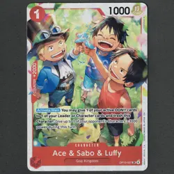 Ace & Sabo & Luffy OP13-007 SR One Piece TCG Carrying On His Will English M/NM - Image 1