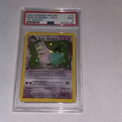 PSA 9 MINT 2000 Pokemon Rocket Dark Slowbro HOLO 1st Edition - Image 1
